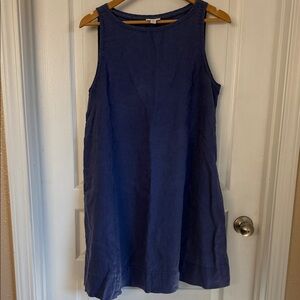 J. Jill Sleeveless Blue Dress